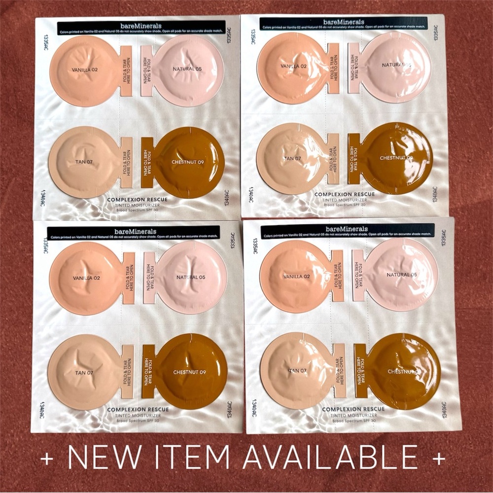 BareMinerals Complexion Rescue Tinted Moisturizer SAMPLE Vanilla 02 Natural 05